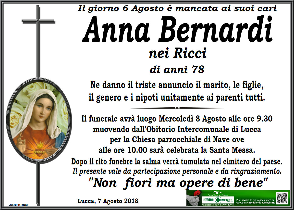 Bernardi Anna nei Ricci