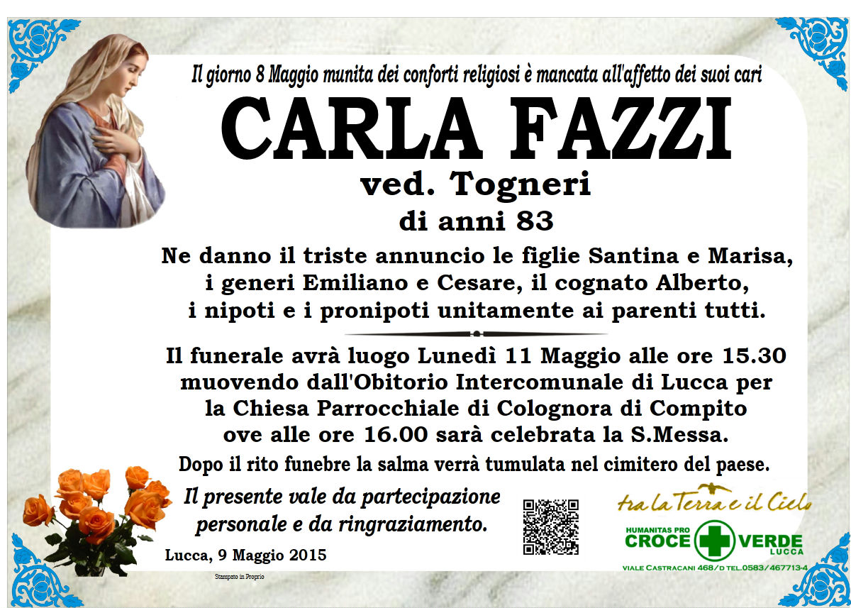 Carla Fazzi ved. Togneri