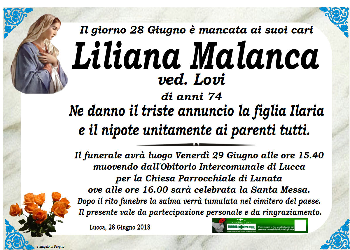 Liliana Malanca ved. Lovi