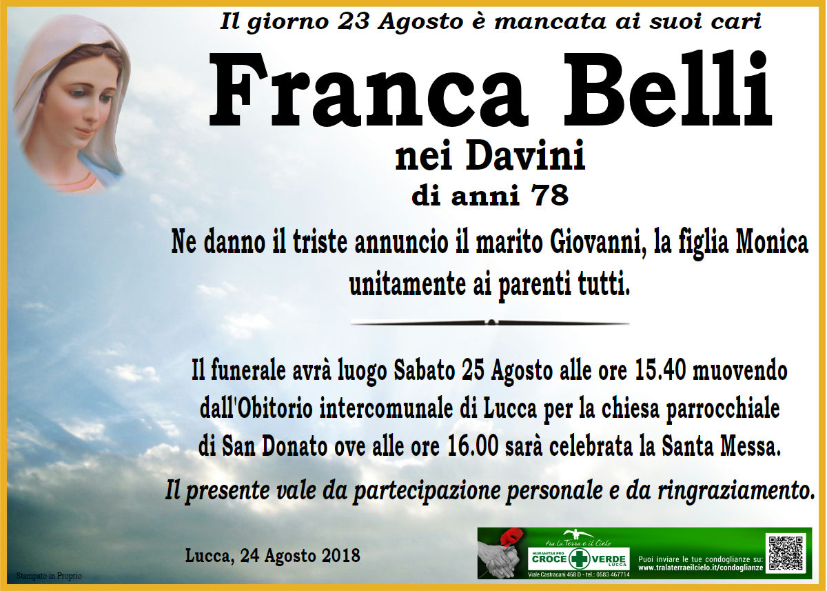 Franca Belli nei Davini